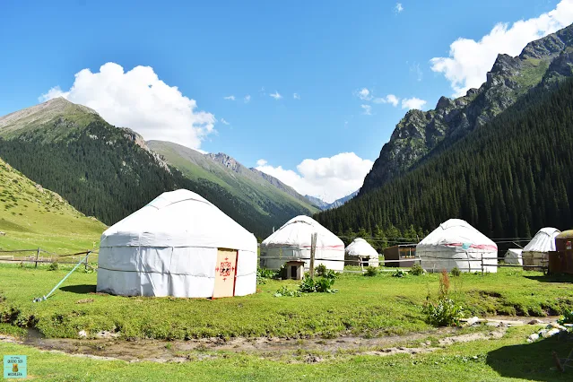 Yurtas en Kirguistán