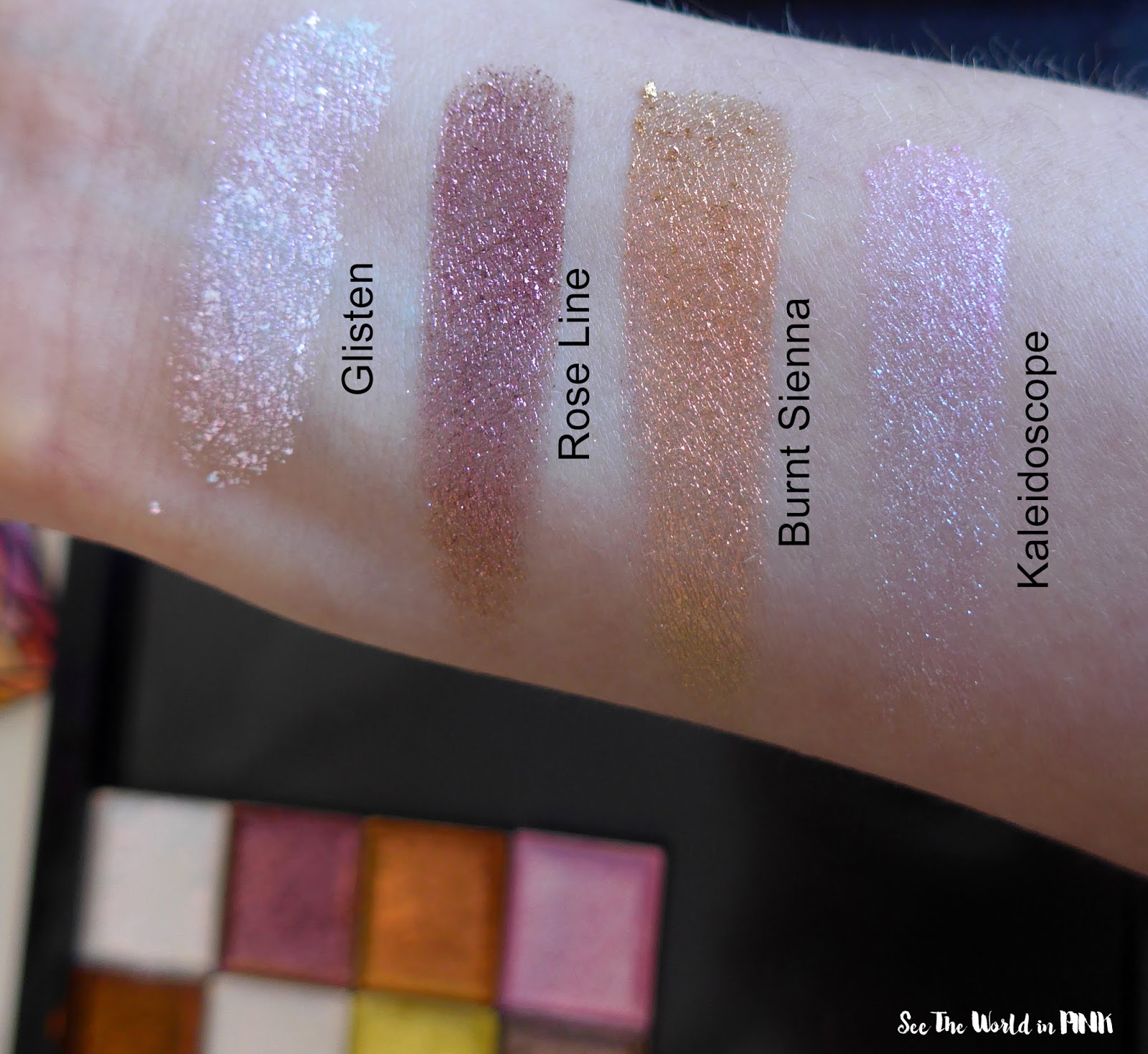 Clionadh Cosmetics Stained Glass Collection Eyeshadows Swatches, Eye