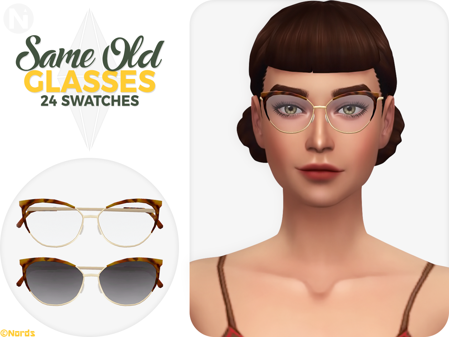 Same Old Sims 4 CC Glasses