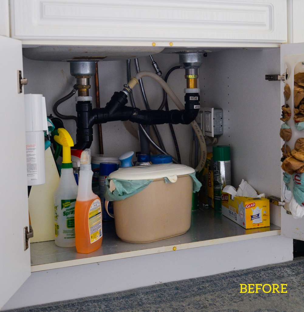 Under Kitchen Sink Organization