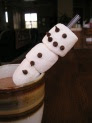 Marshmallow Snowman Sippers: things to do with marshmallows