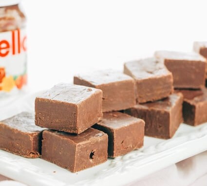 Nutella Fudge - Only 3 Ingredients! #desserts #sweets