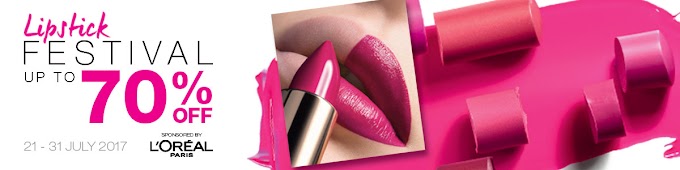 Lipstick Festival by Lazada , beli lipstick pada harga serius murah !