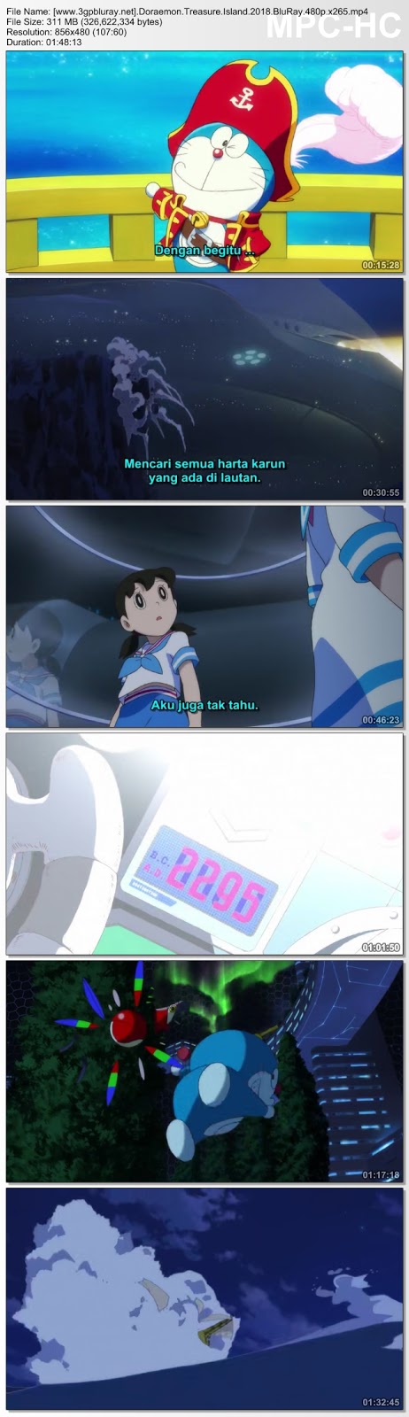 Screenshots Download Doraemon the Movie: Nobita's Treasure Island (2018) BluRay 480p & 3GP Subtitle Indonesia Screenshots Download Doraemon the Movie: Nobita's Treasure Island (2018) BluRay 480p & 3GP Subtitle Indonesia