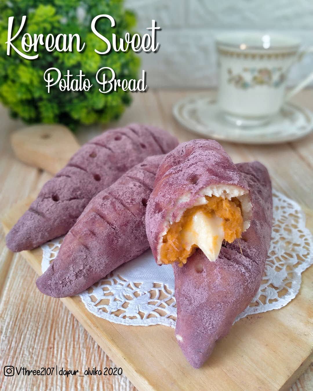 KOREAN SWEET POTATO BREAD (GOGUMA PPANG) Resep Masakan nusantara