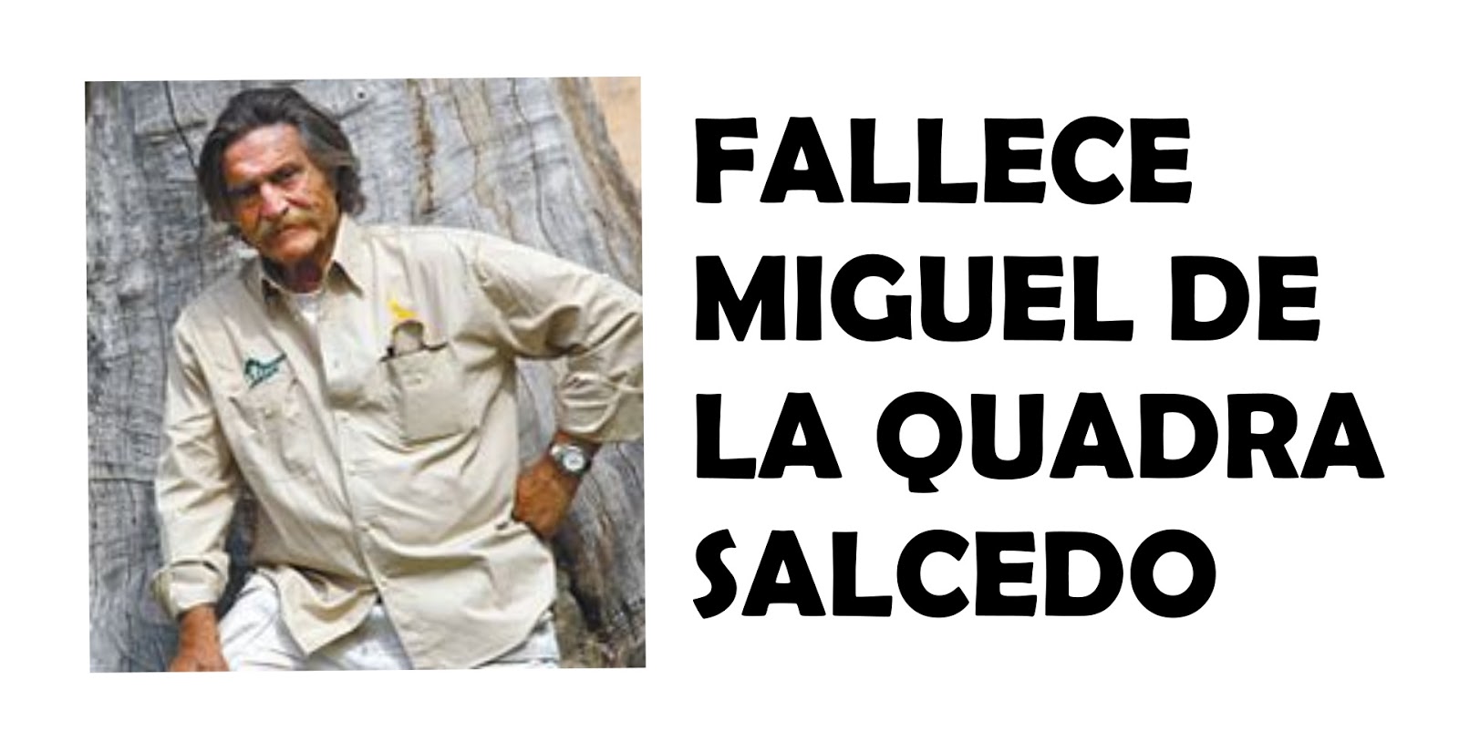 Agencia Febus Fallece Miguel de la Quadra Salcedo