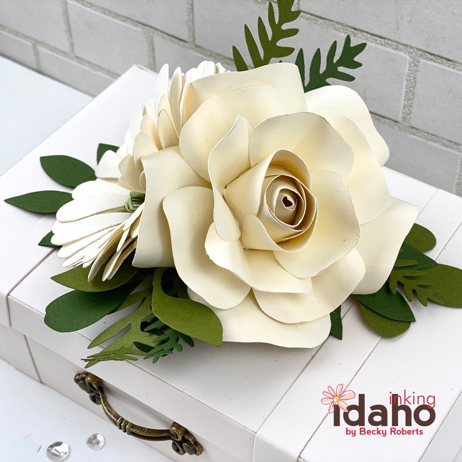 Inking Idaho: Suitcase and Floral Photo Prop