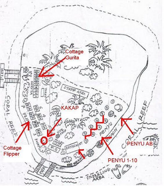 Peta fasilitas pulau Sepa
