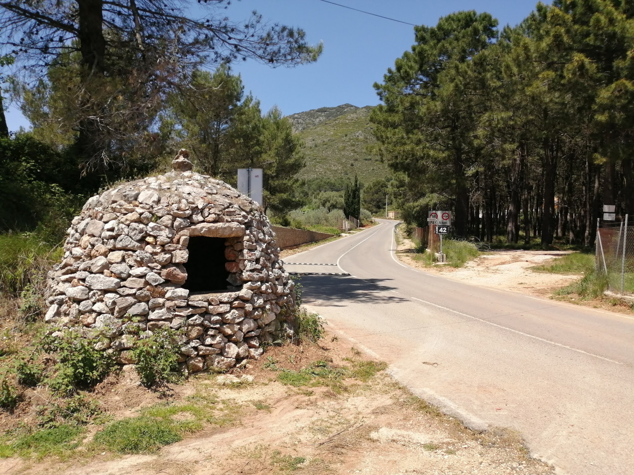 A stone "nevera" for storing snow to make ice in la Llacuna, Valencia, Spain "Nevera" for storing snow to make ice in la Llacuna, Valencia, Spain