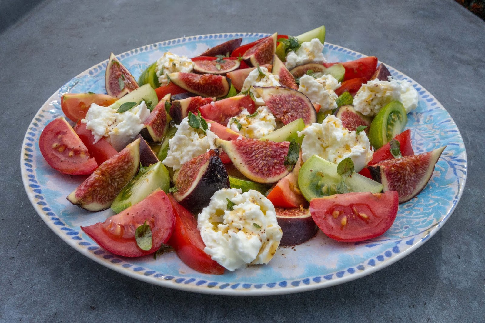 A fig salad and a brief come back Margot's Kitchen