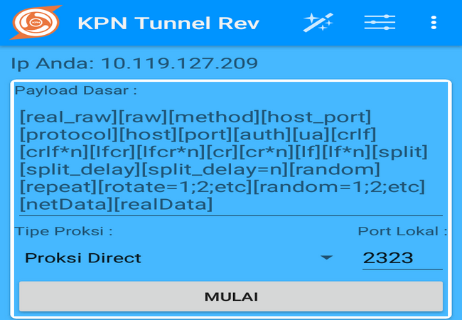 KPN Tunnel Revolution Stable Mod blue Download Terbaru