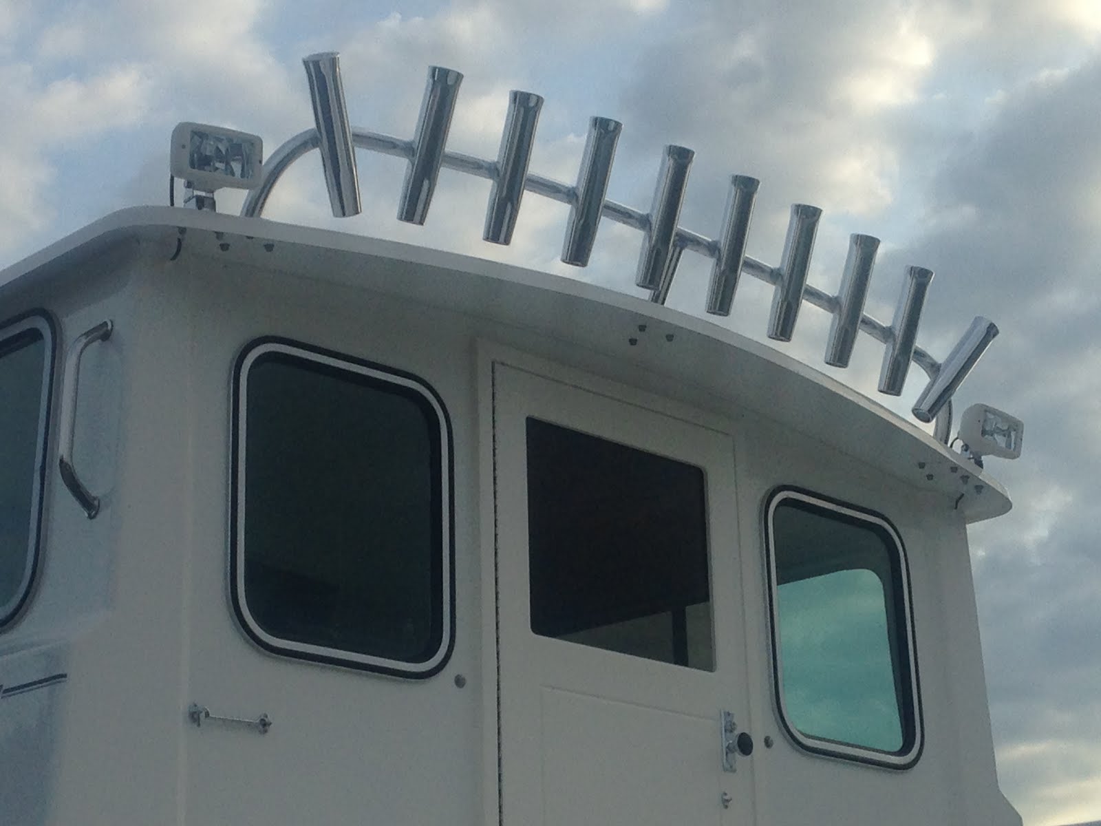 Garrett's Marina Boat Owners Custom rod holders