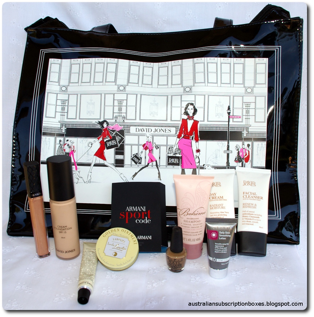 Australian Subscription Boxes David Jones Beauty Tote 2013