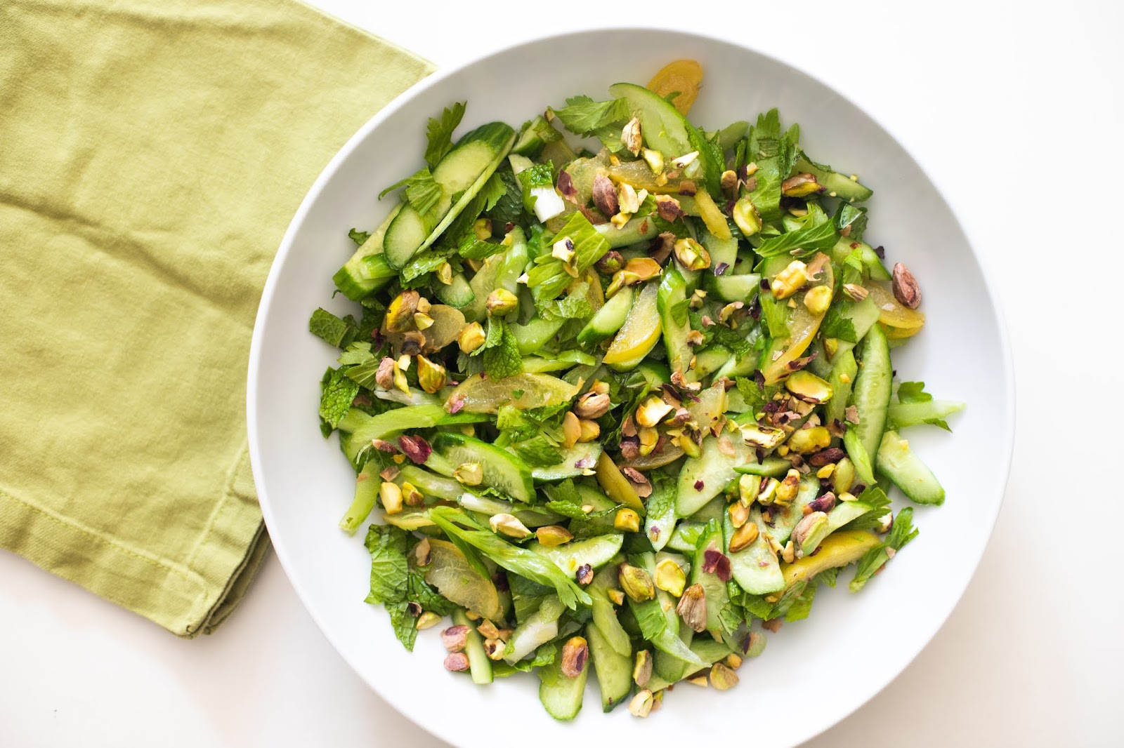 Cucumber, Apricot & Celery Salad
