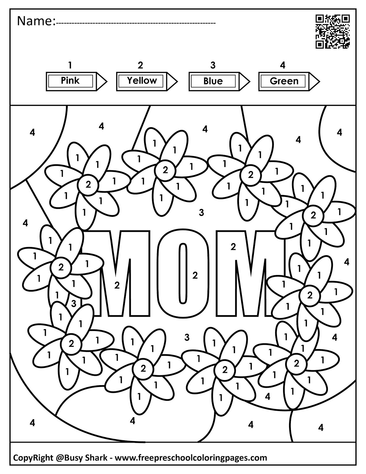 Mother's Day Dot Markers Coloring Book Graphic by Design_store