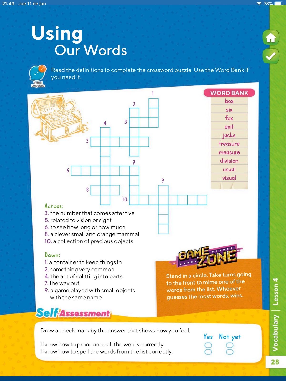 VIRTUAL ENGLISH CLASSES: 2ND GRADE-JUNE 12TH