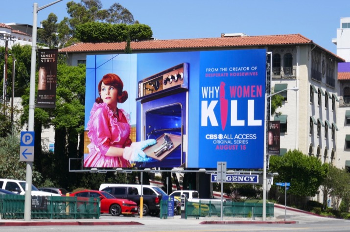 Why Women Kill season 1 billboard Sunset Strip Why Women Kill season 1 billboard