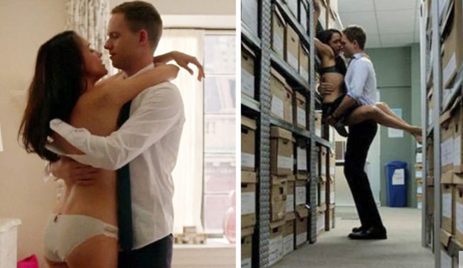 Meghan markle topless rough sex scene from 'suits' on scandalplan...