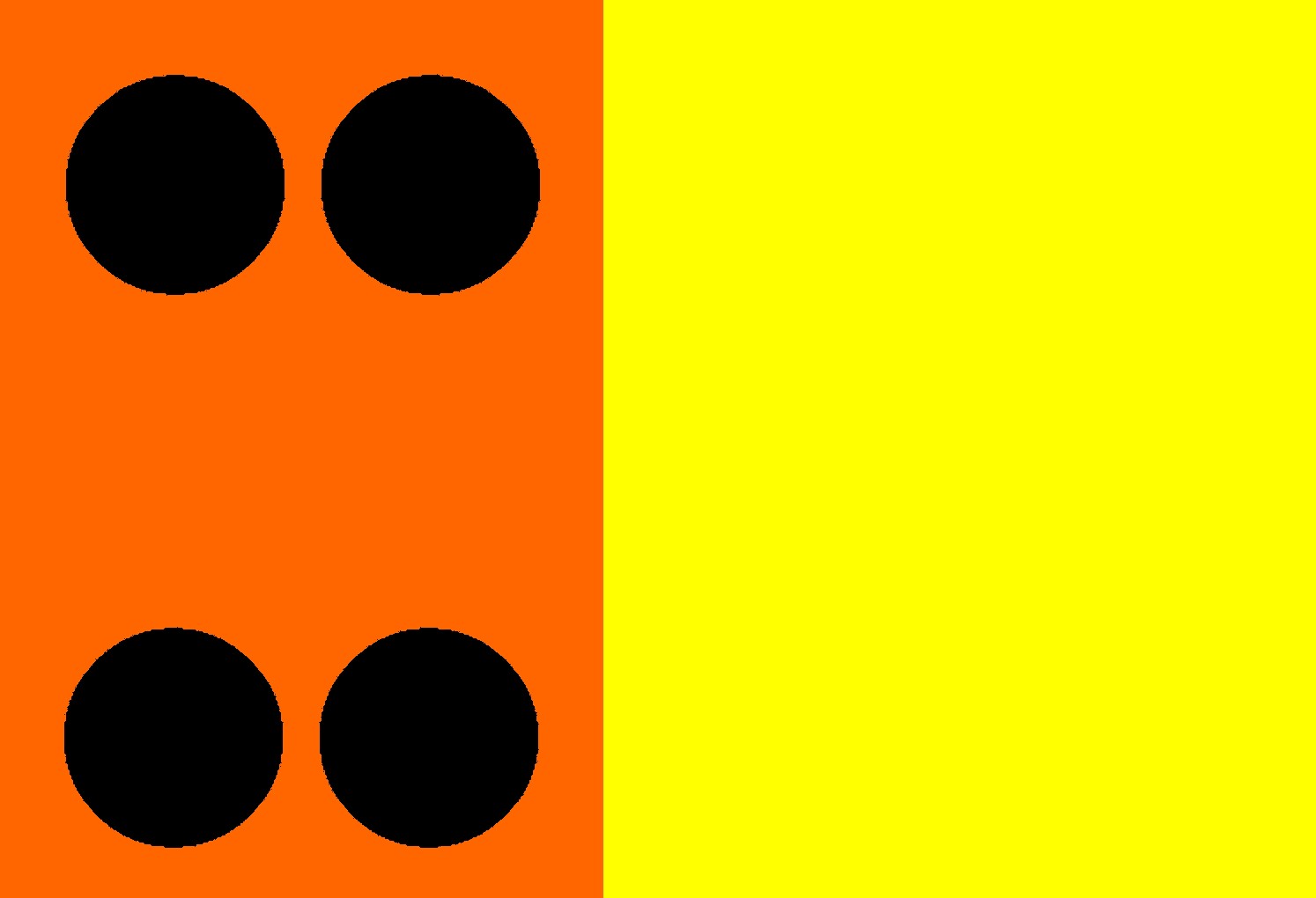 The Voice of Vexillology, Flags & Heraldry Braille Letter X Flag, XRay