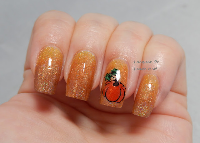 Lacquer or Leave Her!: NOTD: Autumn Gradient with Shinespark Polish holos