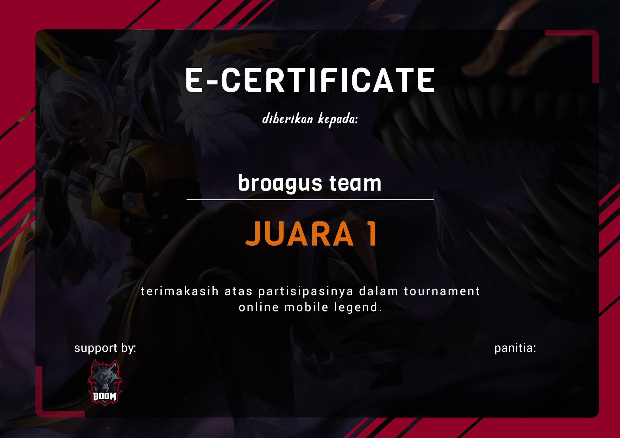 Download Template Brosur Turnamen Mobile Legend Gratis Psd Broagus