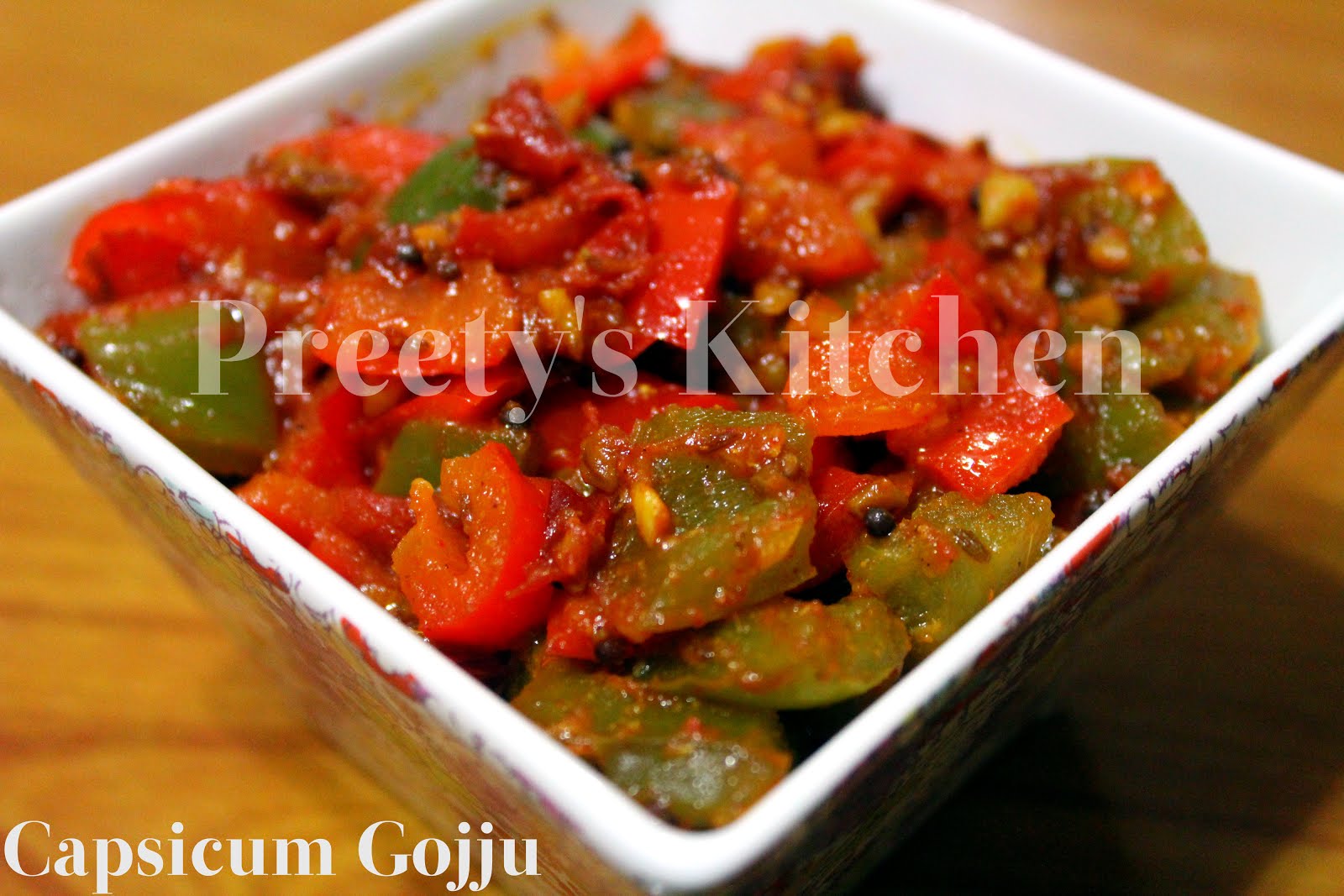 Preety's Kitchen Capsicum Gojju