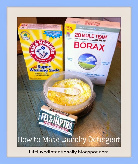 Life Lived Intentionally How to Make Laundry Detergent