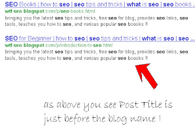 Optimizing Your Blog Title Tag For Search Engine Better SEO