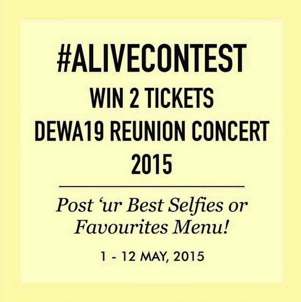 Alive Contest Berhadiah 2 Tiket Dewa19 Reunion Concert 2015