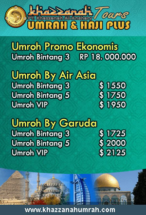 Khazzanah Tour Indonesia Travel Umrah Promo dan Haji Plus