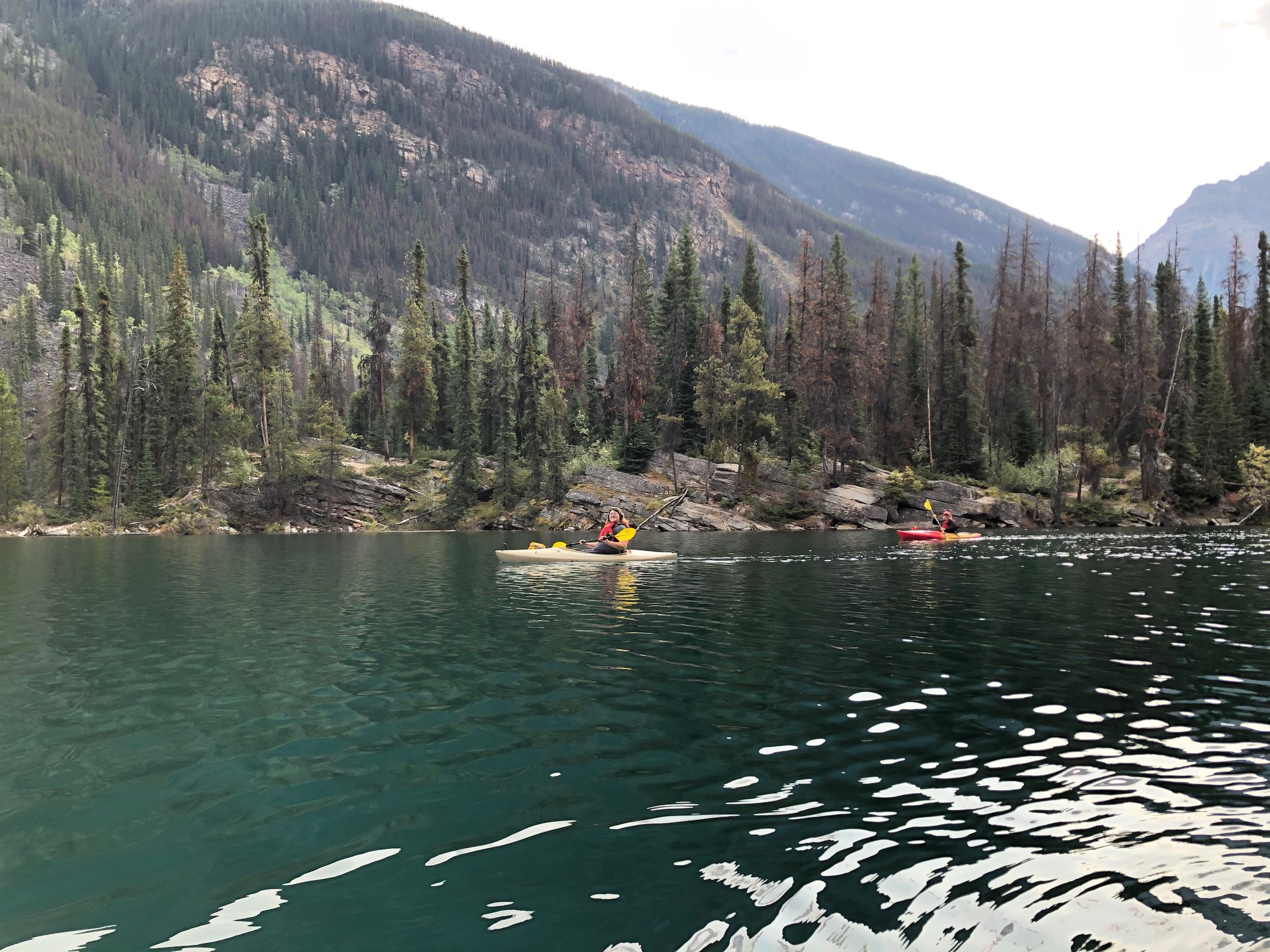 Paddling Near Edmonton, Alberta, Canada Horseshoe Lake, Jasper