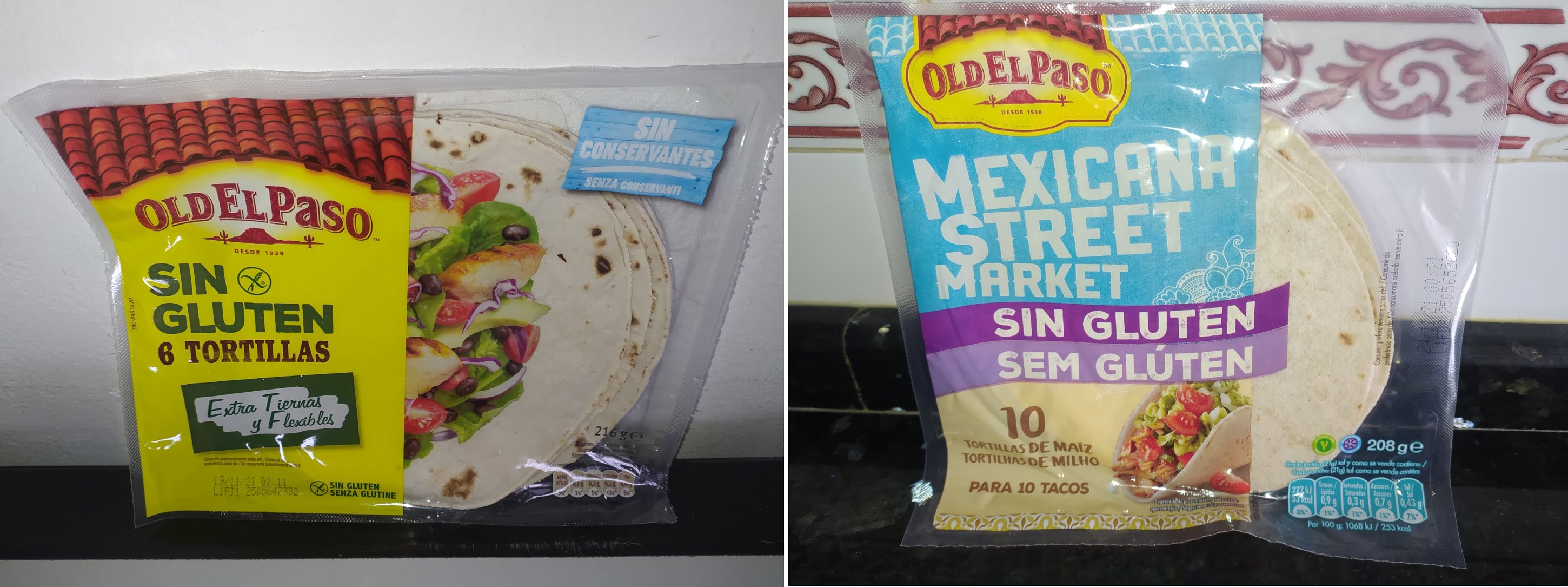 Tortillas mexicanas de maíz producto bajo en histamina, sin gluten