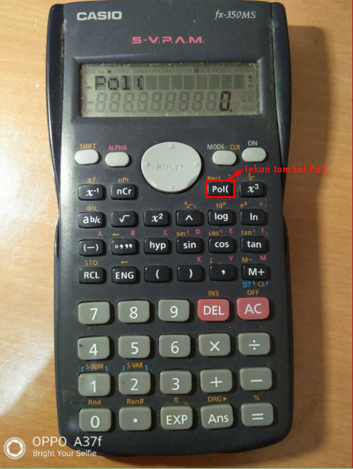 Vidi Fitriansyah Hidarlan S Blog Konversi Bilangan Kompleks Ke Polar Dan Sebaliknya Menggunakan Kalkulator Ilmiah