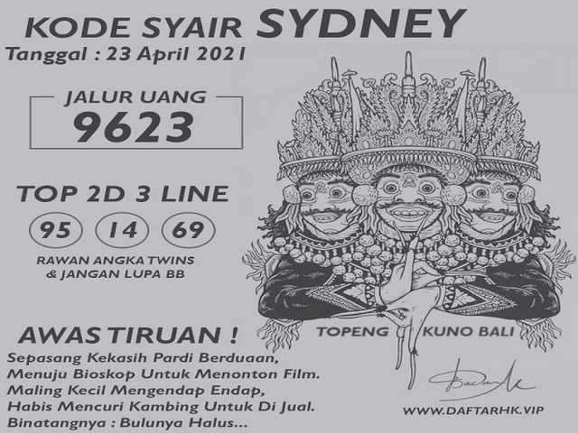 gambar togel sydney