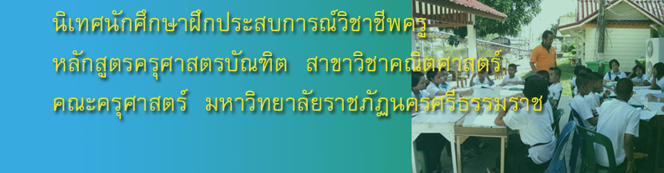 นิเทศนักศึกษาฝึกประสบการณ์วิชาชีพครู