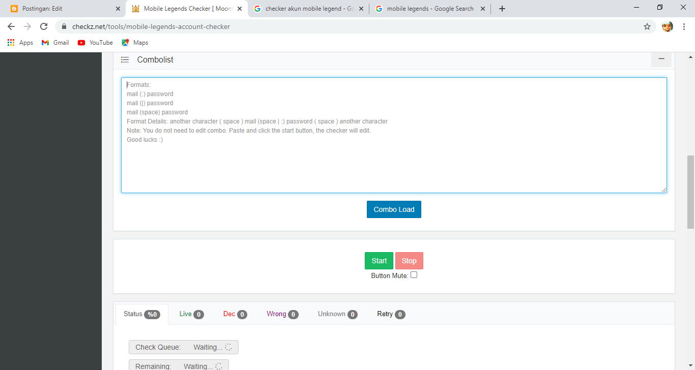 Cara mengecek Empas akun moonton secara otomatis