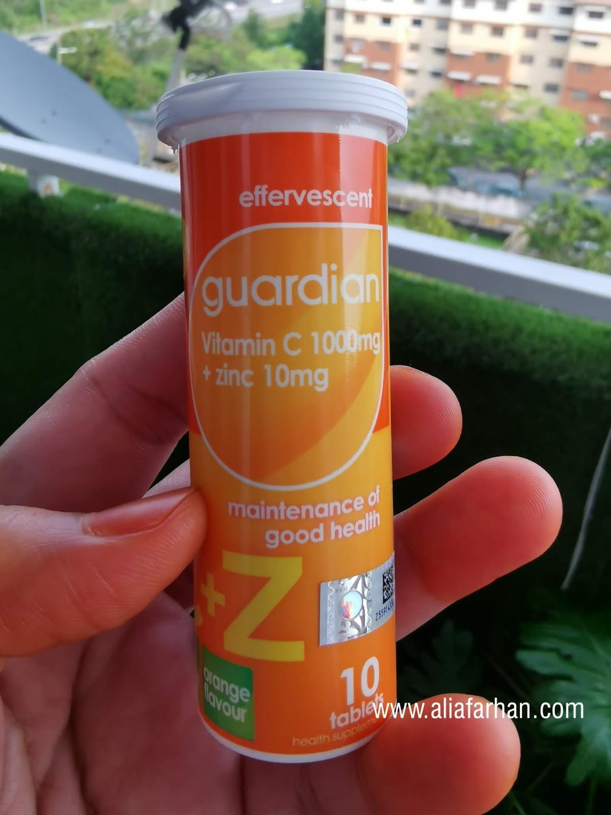 Cabaran Guardian Vitamin C + Zinc FizzWithMe Menggalakkan Penjagaan