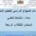 مستجدات مادة النشاط العلمي للسنة الثالثة والرابعة ابتدائي وفق المنهاج المنقح - غشت 2019 مستجدات مادة النشاط العلمي للسنة الثالثة والرابعة ابتدائي وفق المنهاج المنقح - غشت 2019