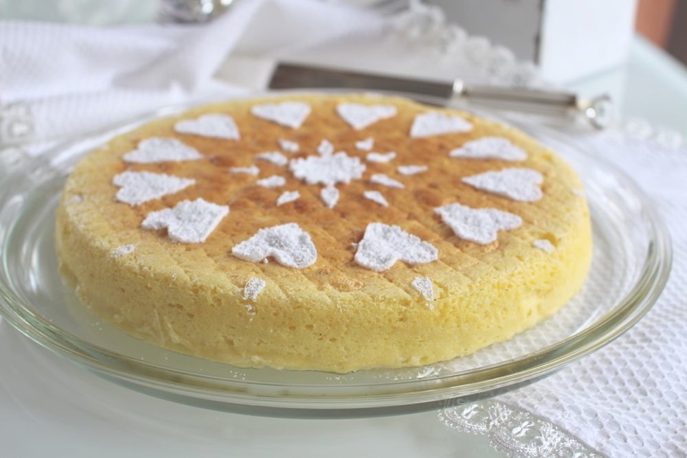 Japanischer Cheesecake Mit Drei Zutaten Eier Frischkase Weisse