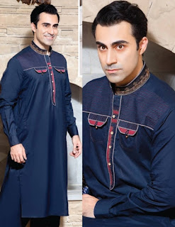 Rivaj Fabrics Semi Stitched Mens Kurta Shalwar Collection for Eid 2016