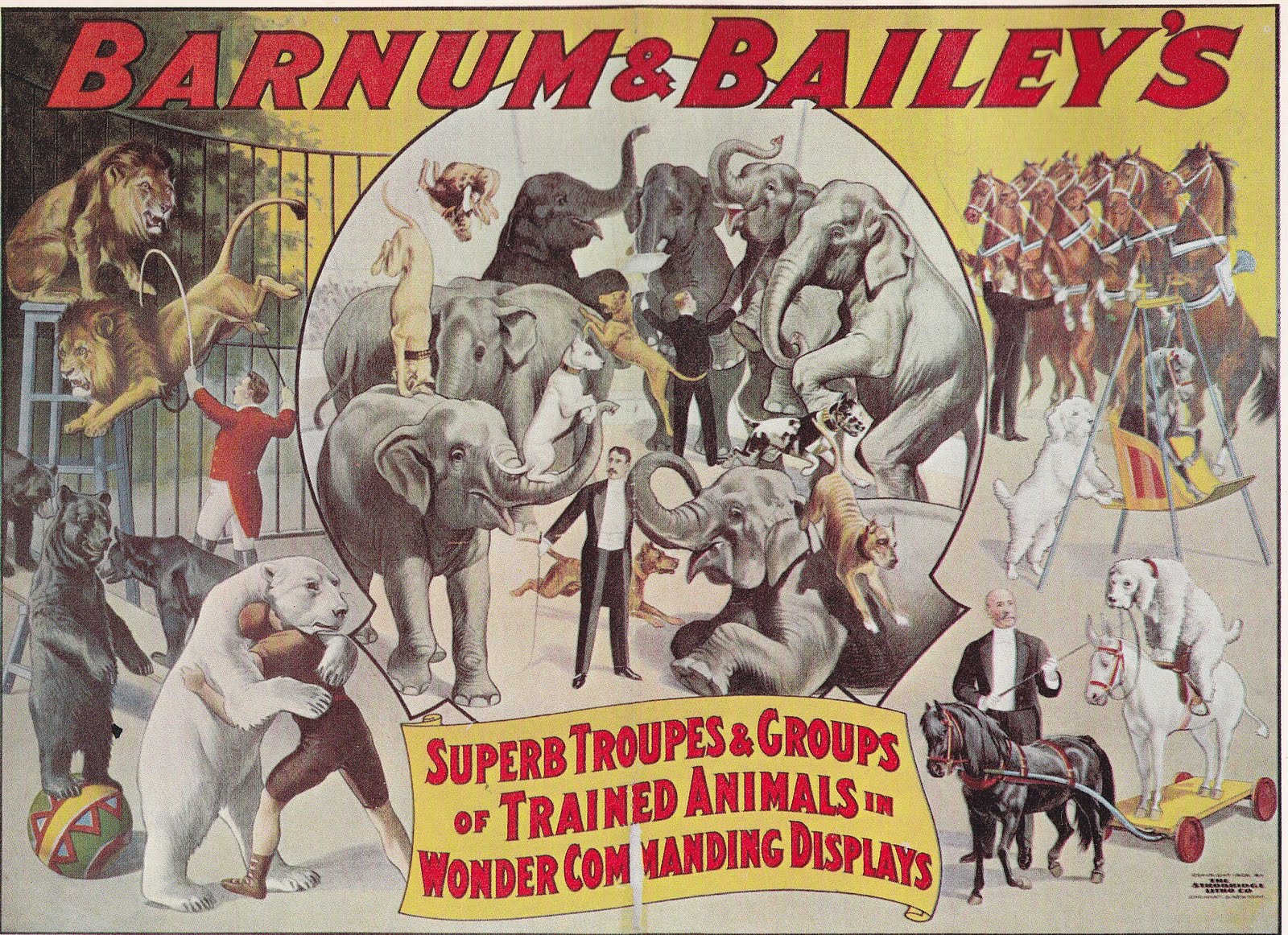 vintage advertising: CIRCUS POSTERS EARLY 2OTH CENTURY