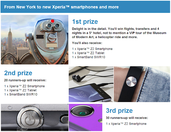 Win a Sony Xperia Z2 and more from Sony