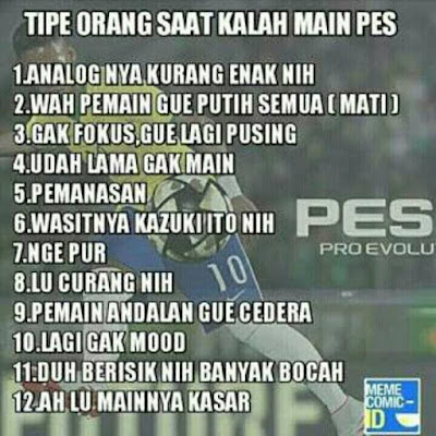 Alasan Kalah Main PES yang Banyak Dipake