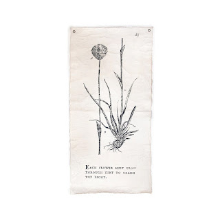 Sugarboo Each flower must grow botanical wall tarp art print