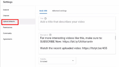 Default Upload default