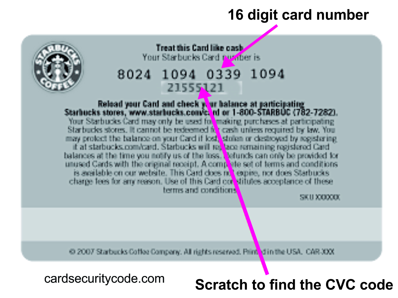 How To Find Starbucks Card Security Code Lifescienceglobal