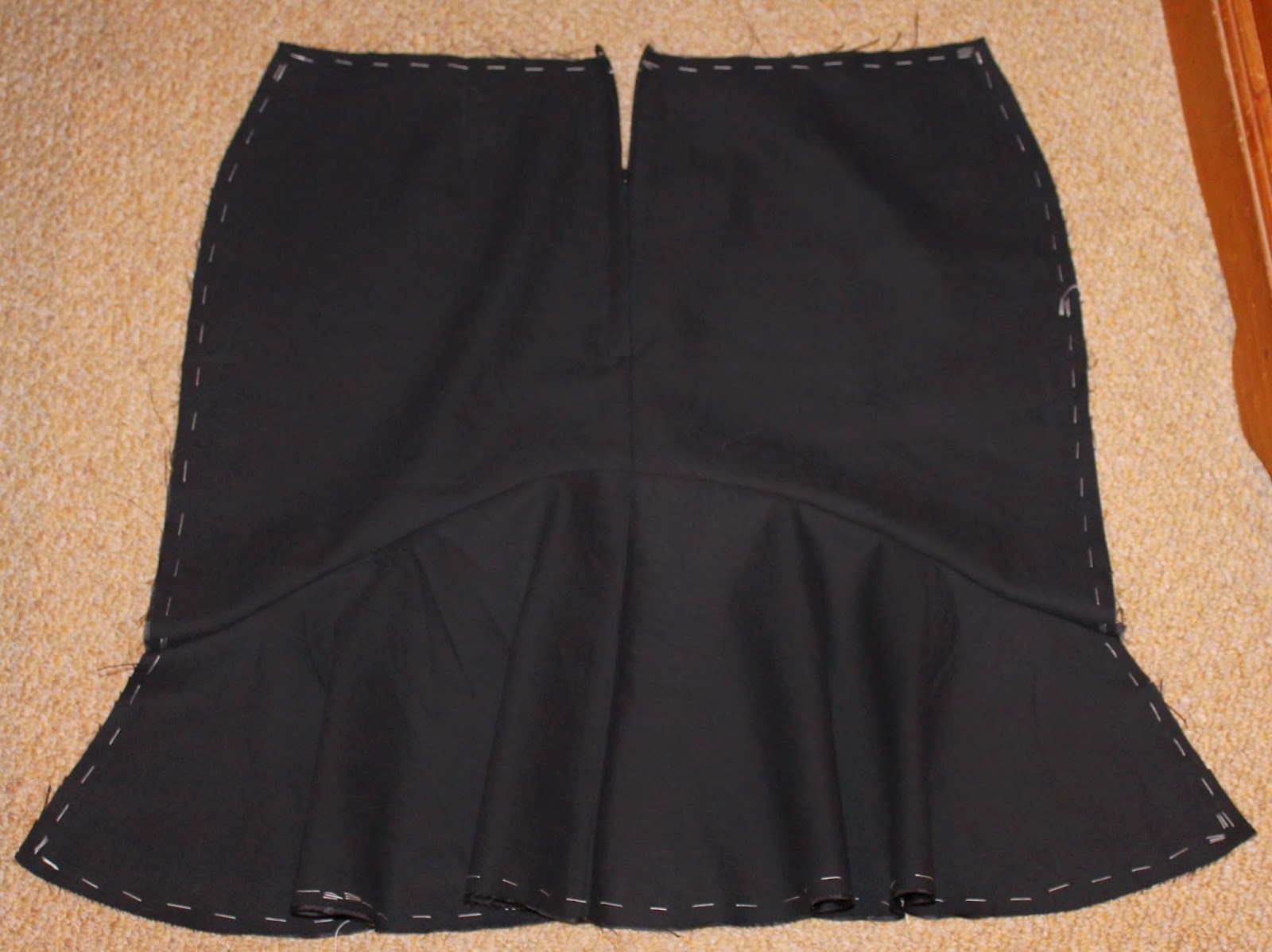 Ozzy Blackbeard: Self-drafted flounce skirt