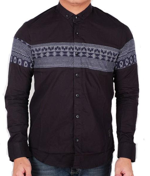 10 Model Baju Batik Pria Lengan Panjang Kombinasi Kain