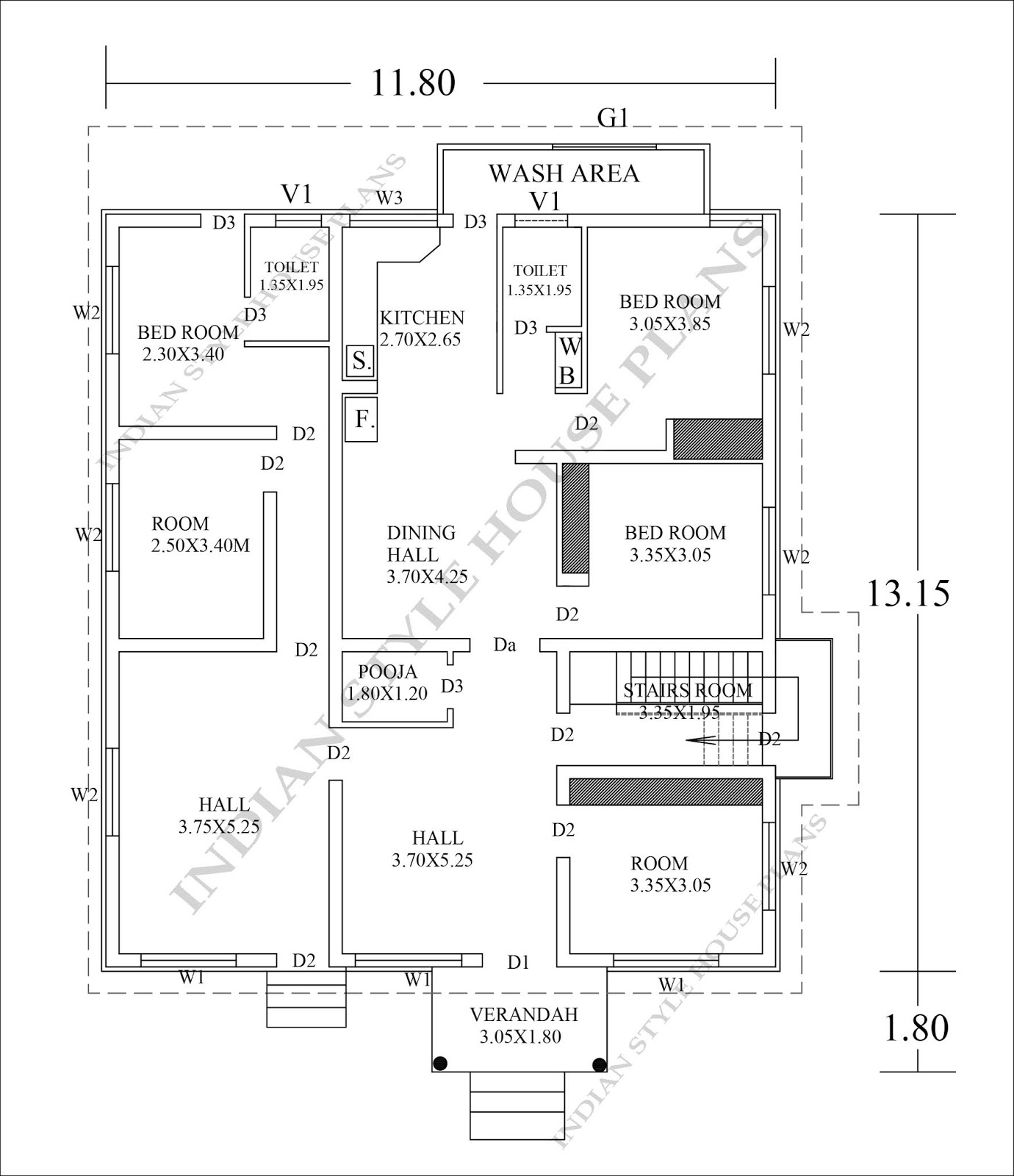 Indian Style House Plans House Plan In Meters