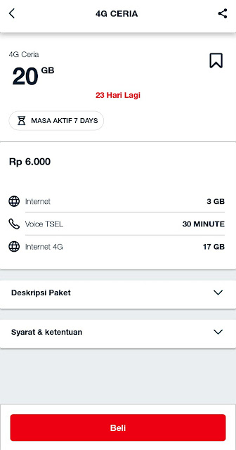 Paket Murah Telkomsel 20GB